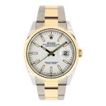 Rolex Datejust 36 126233 (2024) - Wit wijzerplaat 36mm Goud/Staal (1/5)