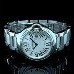 Cartier Ballon Bleu 28mm 3009 (2011) - White dial 28 mm Steel case (1/8)