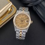 Tudor Prince Date 74033 (Onbekend (willekeurig serienummer)) - Champagne wijzerplaat 34mm Goud/Staal (1/8)