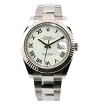 Rolex Datejust 41 126334 (2023) - Wit wijzerplaat 41mm Staal (1/7)