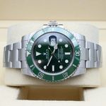 Rolex Submariner Date 116610LV (2013) - Green dial 40 mm Steel case (10/12)