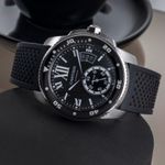 Cartier Calibre de Cartier Diver W7100056 (2010) - Zwart wijzerplaat 42mm Staal (2/8)