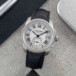 Cartier Calibre de Cartier WSCA0003 (Unknown (random serial)) - Silver dial 38 mm Steel case (1/8)