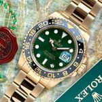 Rolex GMT-Master II 116718LN (2009) - Green dial 40 mm Yellow Gold case (7/8)