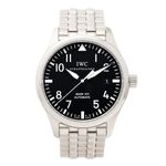 IWC Pilot Mark IW325504 (2006) - Zwart wijzerplaat 39mm Staal (1/6)