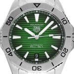 TAG Heuer Aquaracer WBP2115.BA0627 (2025) - Green dial 40 mm Steel case (1/7)