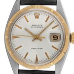 Rolex Oyster Precision 6694 (1947) - White dial 34 mm Gold/Steel case (1/8)