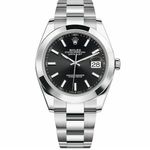 Rolex Datejust 41 126300 (2017) - Zwart wijzerplaat 48mm Staal (1/1)