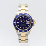 Rolex Submariner Date 16803 (1987) - Blauw wijzerplaat 40mm Goud/Staal (1/8)