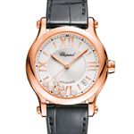 Chopard Happy Sport 274808-5001 (2023) - Silver dial 36 mm Rose Gold case (1/3)