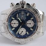 Breitling Superocean Chronograph II A13340 (2007) - Blue dial 42 mm Steel case (3/8)