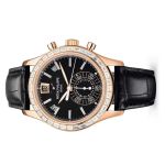 Patek Philippe Annual Calendar Chronograph 5961R-010 (2025) - Zwart wijzerplaat 41mm Roségoud (4/6)