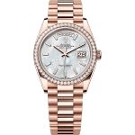 Rolex Day-Date 36 128345RBR (2025) - Wit wijzerplaat 36mm Roségoud (1/1)