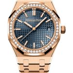 Audemars Piguet Royal Oak Selfwinding 77451OR.ZZ.1361OR.02 (2025) - Blue dial 34 mm Rose Gold case (1/1)
