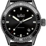 Blancpain Fifty Fathoms Bathyscaphe 5000-0130-B52A (2025) - Zwart wijzerplaat 44mm Keramiek (1/1)