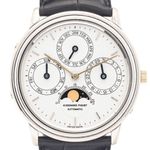 Audemars Piguet Quantieme Perpetual Calendar 5548 (1985) - White dial 36 mm White Gold case (1/6)