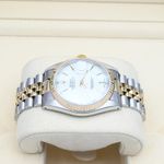 Rolex Datejust 36 16233 (1990) - Wit wijzerplaat 36mm Goud/Staal (2/6)