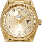 Rolex Day-Date 1803 (Unknown (random serial)) - Champagne dial 36 mm Yellow Gold case (1/3)