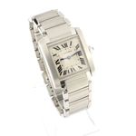 Cartier Tank Française WSTA0005 (2021) - Silver dial 30 mm Steel case (3/6)