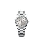 Rolex Day-Date 36 128236 (2025) - Silver dial 36 mm Platinum case (1/1)