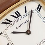 Cartier Vintage 9705 (1970) - Wit wijzerplaat 35mm Geelgoud (1/8)