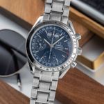 Omega Speedmaster Day Date 3523.80.00 (1999) - Blauw wijzerplaat 39mm Staal (3/8)