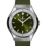 Hublot Classic Fusion 565.NX.8970.RX (2024) - Groen wijzerplaat 38mm Titanium (2/3)