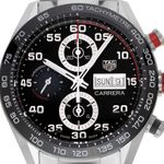TAG Heuer Carrera Calibre 16 CBN2A1AA.BA0643 (2026) - Black dial 44 mm Steel case (1/8)