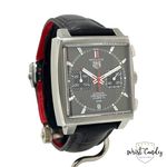 TAG Heuer Monaco Calibre 12 CAW211J.FC6476 (2020) - Grijs wijzerplaat 39mm Staal (4/8)