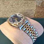 Rolex Datejust 31 68273 (1991) - Blue dial 31 mm Gold/Steel case (7/8)