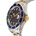 Rolex Submariner Date 16613 (1988) - Blauw wijzerplaat 40mm Goud/Staal (5/8)