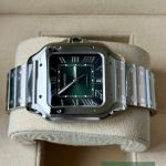 Cartier Santos WSSA0062 (2026) - Green dial 40 mm Steel case (5/7)