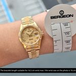 Rolex Lady-Datejust 69288 (1988) - Champagne dial 26 mm Yellow Gold case (2/8)