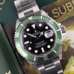 Rolex Submariner Date 16610LV (2010) - Black dial 40 mm Steel case (1/8)