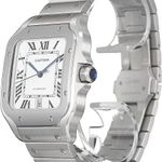 Cartier Santos WSSA0018 (2025) - Zilver wijzerplaat 40mm Staal (4/5)