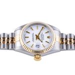 Rolex Lady-Datejust 69173 (1997) - White dial 26 mm Gold/Steel case (6/8)