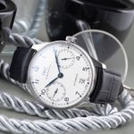 IWC Portuguese Automatic IW500705 (Unknown (random serial)) - Silver dial 42 mm Steel case (2/8)