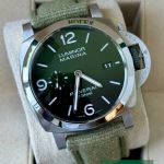 Panerai Luminor Marina PAM01356 (2021) - Green dial 44 mm Steel case (1/7)