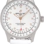 Breitling Navitimer A17395211A1P1 (Unknown (random serial)) - White dial 35 mm Steel case (2/5)