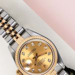 Rolex Lady-Datejust 69173 (1994) - Champagne wijzerplaat 26mm Goud/Staal (3/7)