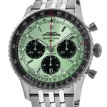 Breitling Navitimer AB0138241L1A1 (2023) - Green dial 43 mm Steel case (1/2)