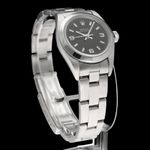 Rolex Oyster Perpetual 76080 (2002) - Zwart wijzerplaat 24mm Staal (5/7)