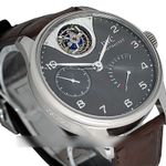 IWC Portuguese Tourbillon IW504207 (Unknown (random serial)) - Grey dial 44 mm White Gold case (3/5)