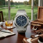 Audemars Piguet Royal Oak Chronograph 26300ST.OO.1110ST.03 (2009) - Blue dial 39 mm Steel case (3/8)