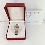 Cartier Santos Galbée 1567 (Unknown (random serial)) - White dial 24 mm Gold/Steel case (6/8)