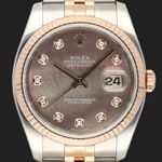 Rolex Datejust 36 116231 (Unknown (random serial)) - Pearl dial 36 mm Gold/Steel case (2/8)