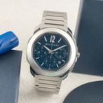 Bulgari Octo 103829-OC 42 S CH (Onbekend (willekeurig serienummer)) - Blauw wijzerplaat 42mm Staal (3/8)