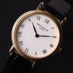 Patek Philippe Calatrava 4819 (2001) - White dial 26 mm Yellow Gold case (2/3)