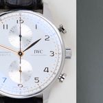 IWC Portuguese Chronograph IW371604 (2022) - Zilver wijzerplaat 41mm Staal (5/8)