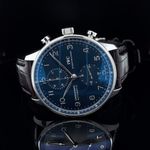 IWC Portuguese Chronograph IW371491 (2019) - Blue dial 41 mm Steel case (8/8)